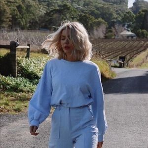 Vintage • Baby Blue High Rise Shorts